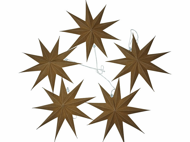; LED-Deko-Weihnachtssterne, Faltbare Weihnachtssterne zum Aufhängen LED-Deko-Weihnachtssterne, Faltbare Weihnachtssterne zum Aufhängen 