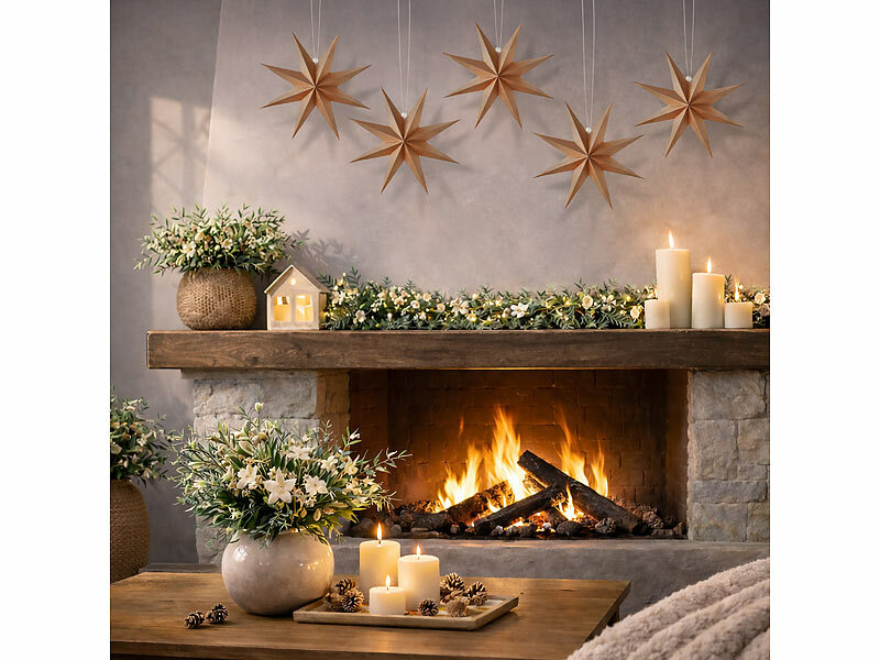 ; LED-Deko-Weihnachtssterne, Faltbare Weihnachtssterne zum Aufhängen LED-Deko-Weihnachtssterne, Faltbare Weihnachtssterne zum Aufhängen LED-Deko-Weihnachtssterne, Faltbare Weihnachtssterne zum Aufhängen