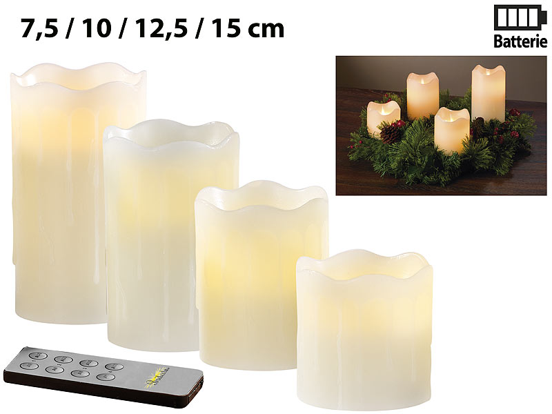 ; LED-Echtwachskerzen mit beweglicher Flamme und Fernbedienung, Adventskränze LED-Echtwachskerzen mit beweglicher Flamme und Fernbedienung, Adventskränze LED-Echtwachskerzen mit beweglicher Flamme und Fernbedienung, Adventskränze LED-Echtwachskerzen mit beweglicher Flamme und Fernbedienung, Adventskränze 