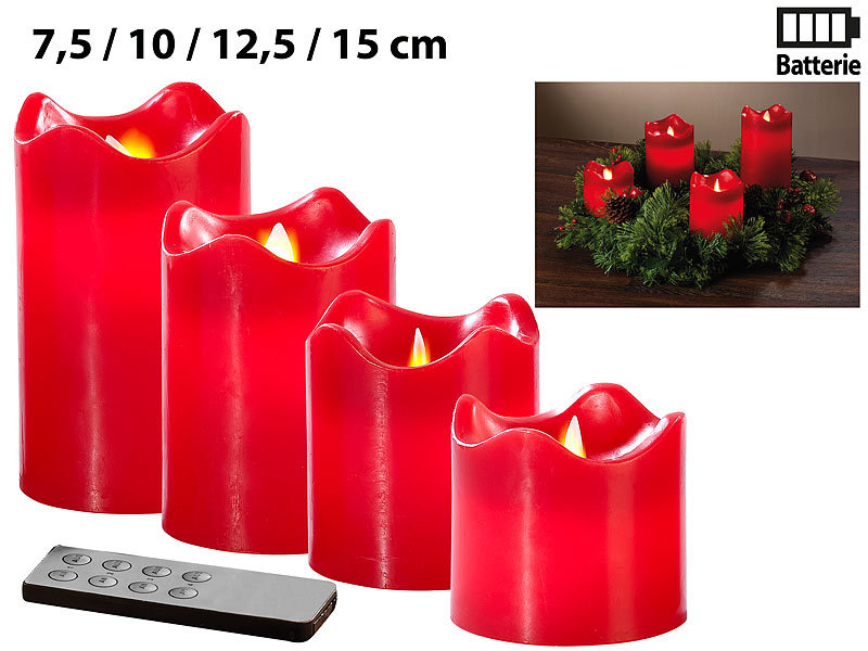 ; LED-Echtwachskerzen mit beweglicher Flamme und Fernbedienung, Adventskränze LED-Echtwachskerzen mit beweglicher Flamme und Fernbedienung, Adventskränze LED-Echtwachskerzen mit beweglicher Flamme und Fernbedienung, Adventskränze LED-Echtwachskerzen mit beweglicher Flamme und Fernbedienung, Adventskränze 