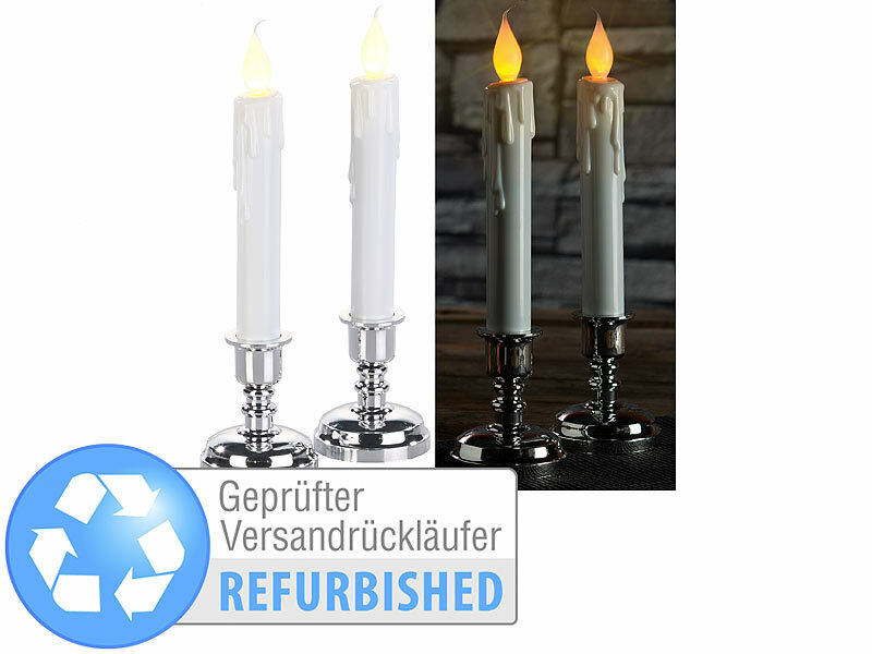 ; LED-Echtwachskerzen mit beweglichen Flammen LED-Echtwachskerzen mit beweglichen Flammen LED-Echtwachskerzen mit beweglichen Flammen 