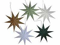 Britesta Papier-Dekosterne, Fenster-Weihnachts-Deko-Stern; LED-Deko-Weihnachtssterne, Faltbare Weihnachtssterne zum Aufhängen LED-Deko-Weihnachtssterne, Faltbare Weihnachtssterne zum Aufhängen LED-Deko-Weihnachtssterne, Faltbare Weihnachtssterne zum Aufhängen