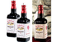 Britesta 2er-Set dekorative Wachskerzen in Whiskyflaschenform, Höhe 25 cm