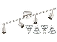 Britesta Spot-Lampe 4 Spots Komplett Set mit Leuchtmittel GU10 28Watt; Spot Wandlampen 