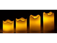 ; LED-Echtwachskerzen mit beweglicher Flamme und Ausblasfunktion LED-Echtwachskerzen mit beweglicher Flamme und Ausblasfunktion 