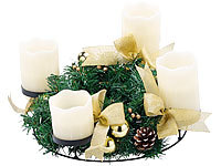 ; Adventskränze, LED-Echtwachskerzen mit beweglicher Flamme und Fernbedienung Adventskränze, LED-Echtwachskerzen mit beweglicher Flamme und Fernbedienung Adventskränze, LED-Echtwachskerzen mit beweglicher Flamme und Fernbedienung 
