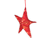 Britesta Faltbarer XXL-Weihnachtsstern mit LED-Beleuchtung, glitterrot, Ø 65 cm; LED-Kugelpyramiden LED-Kugelpyramiden LED-Kugelpyramiden 