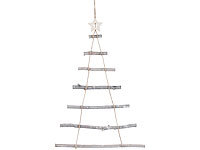 Britesta Deko-Holzleiter in Weihnachtsbaum-Form zum Aufhängen, 48 x 78 cm; Tisch-LED-Weihnachts-Nadelbaum Tisch-LED-Weihnachts-Nadelbaum Tisch-LED-Weihnachts-Nadelbaum Tisch-LED-Weihnachts-Nadelbaum 