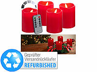 Britesta 4er-Set flackernde LED-Adventskerzen, Versandrückläufer