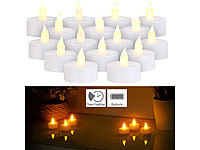 Britesta 12er-Set LED-Teelichter mit flackernder Flamme und Timer; LED-Echtwachskerzen mit beweglichen Flammen LED-Echtwachskerzen mit beweglichen Flammen LED-Echtwachskerzen mit beweglichen Flammen LED-Echtwachskerzen mit beweglichen Flammen 