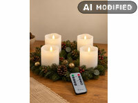; Adventskränze mit LED-Kerzen, bougies LED véritable cire avec flamme mobile et télécommande Adventskränze mit LED-Kerzen, bougies LED véritable cire avec flamme mobile et télécommande Adventskränze mit LED-Kerzen, bougies LED véritable cire avec flamme mobile et télécommande Adventskränze mit LED-Kerzen, bougies LED véritable cire avec flamme mobile et télécommande 