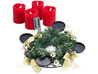 ; Adventskränze mit LED-Kerzen Adventskränze mit LED-Kerzen Adventskränze mit LED-Kerzen Adventskränze mit LED-Kerzen 