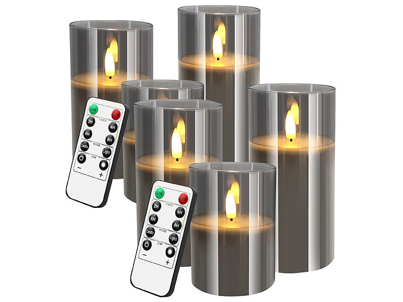 ; Echtwachs LED Stabkerzen mit beweglichen Flammen Echtwachs LED Stabkerzen mit beweglichen Flammen Echtwachs LED Stabkerzen mit beweglichen Flammen Echtwachs LED Stabkerzen mit beweglichen Flammen 